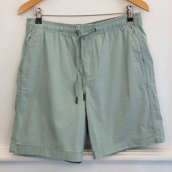 GAP Men’s Green Pull-On Shorts – Size M Cotton Stretch Casual Fit - Picture 1 of 4